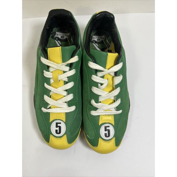 RARE HUNZIKER British Racing Green Leather Casual Driving Shoe Mens 9.5 (42.5) - Picture 7 of 10